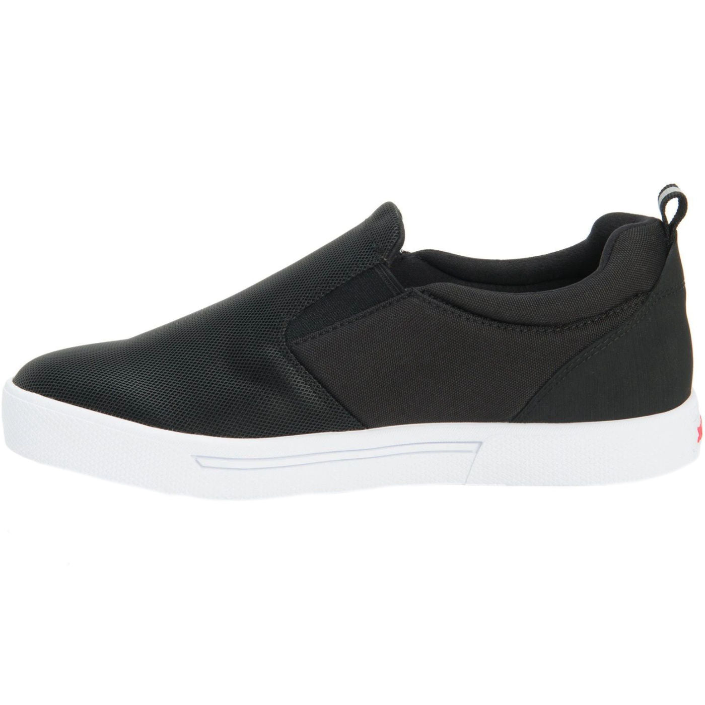 Black Men's Topwater Slip-on Instep View.