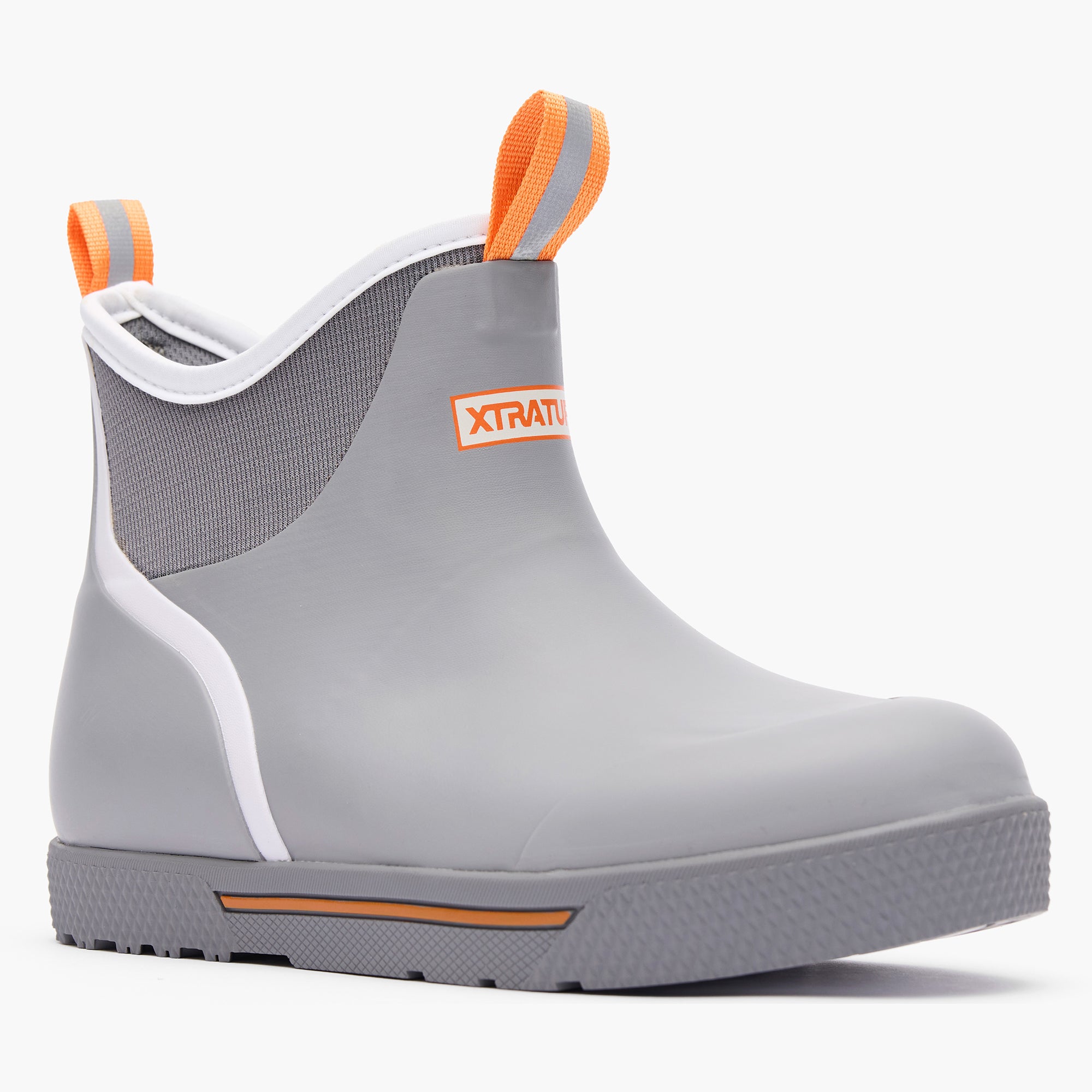 Grey (XMW101) Men's Wheelhouse Ankle Deck Boot Main View.
