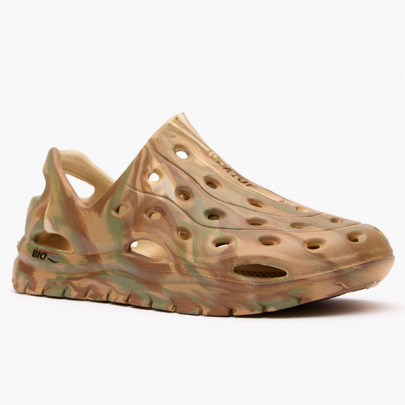 Duck Camo Swirl Big Kids Riptide Sandal Main View.