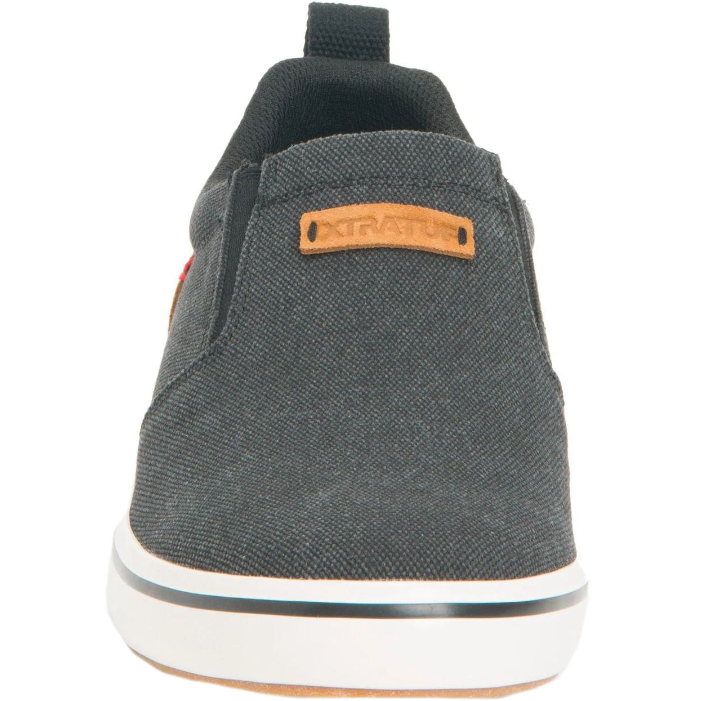 Black Men's Canvas Sharkbyte Deck Shoe Front.