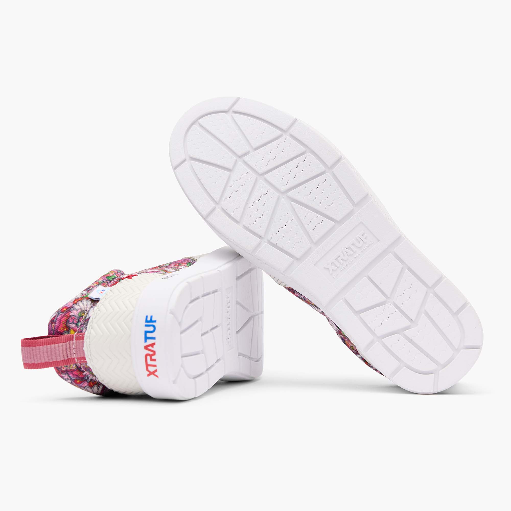 White Onyx Multi Floral Fish Women's Fishe®Wear Sharkbyte 2.0 Eco Deck Shoe Outsole.