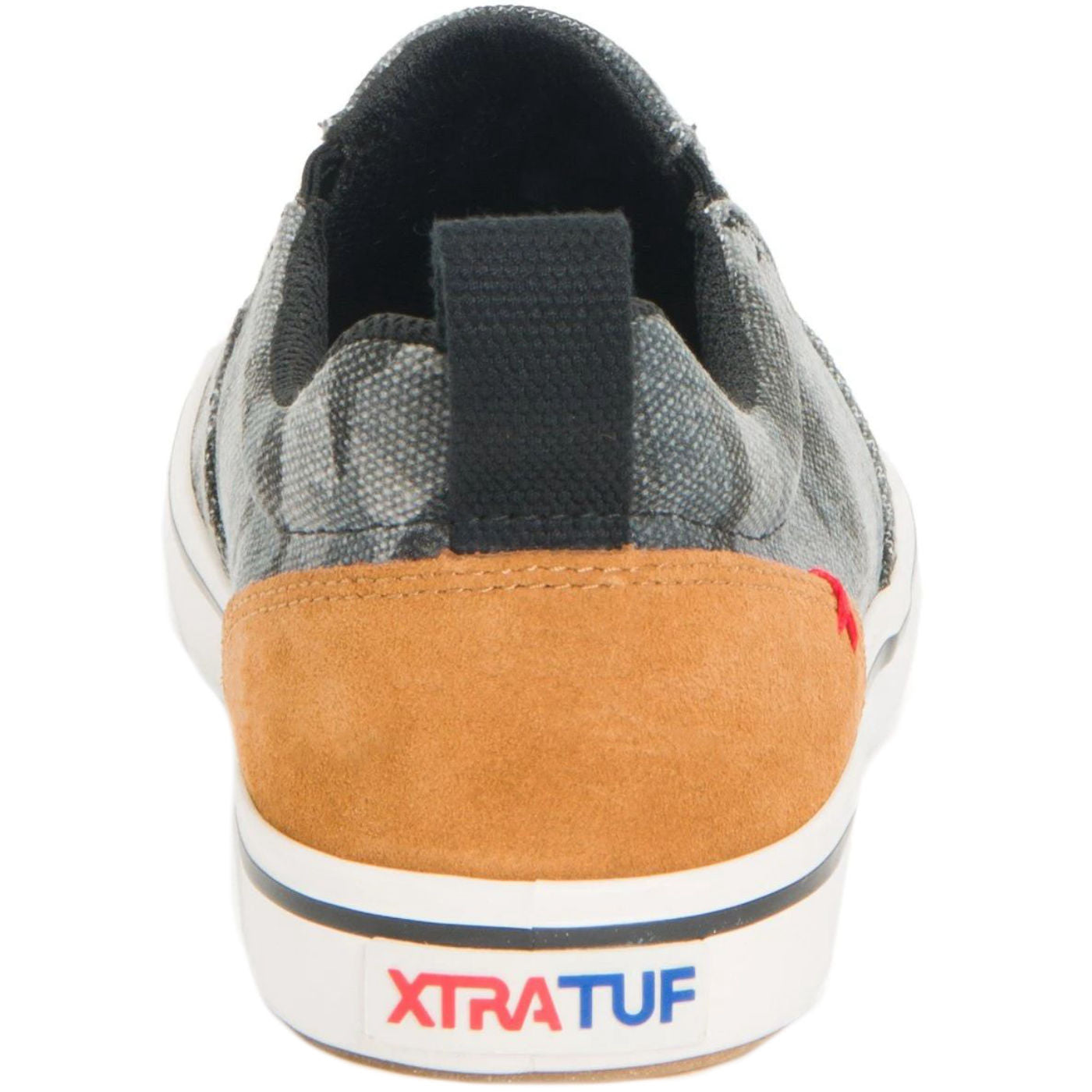 Camo Women's Canvas Sharkbyte Deck Shoe Back View.