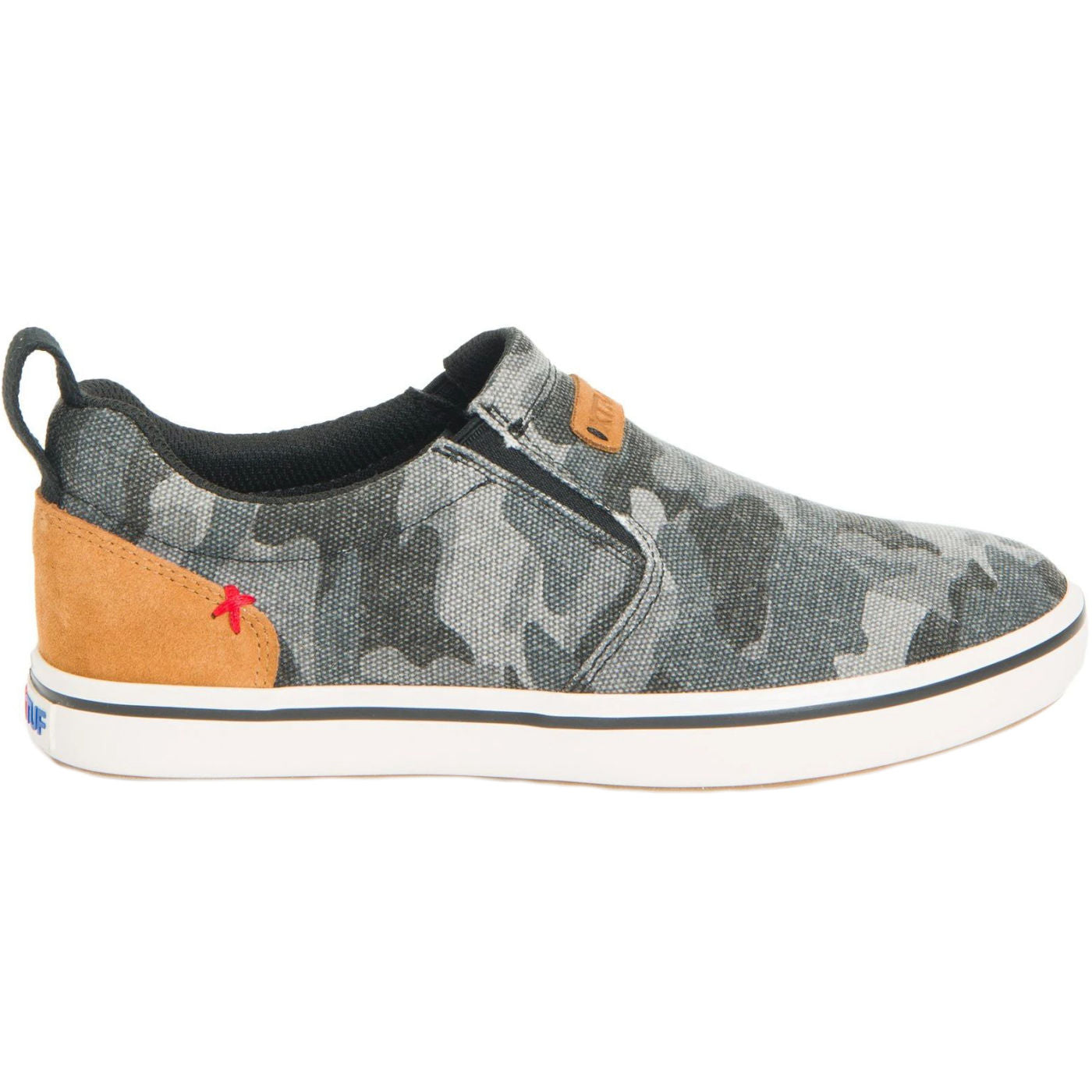 Camo Women's Canvas Sharkbyte Deck Shoe Profile.