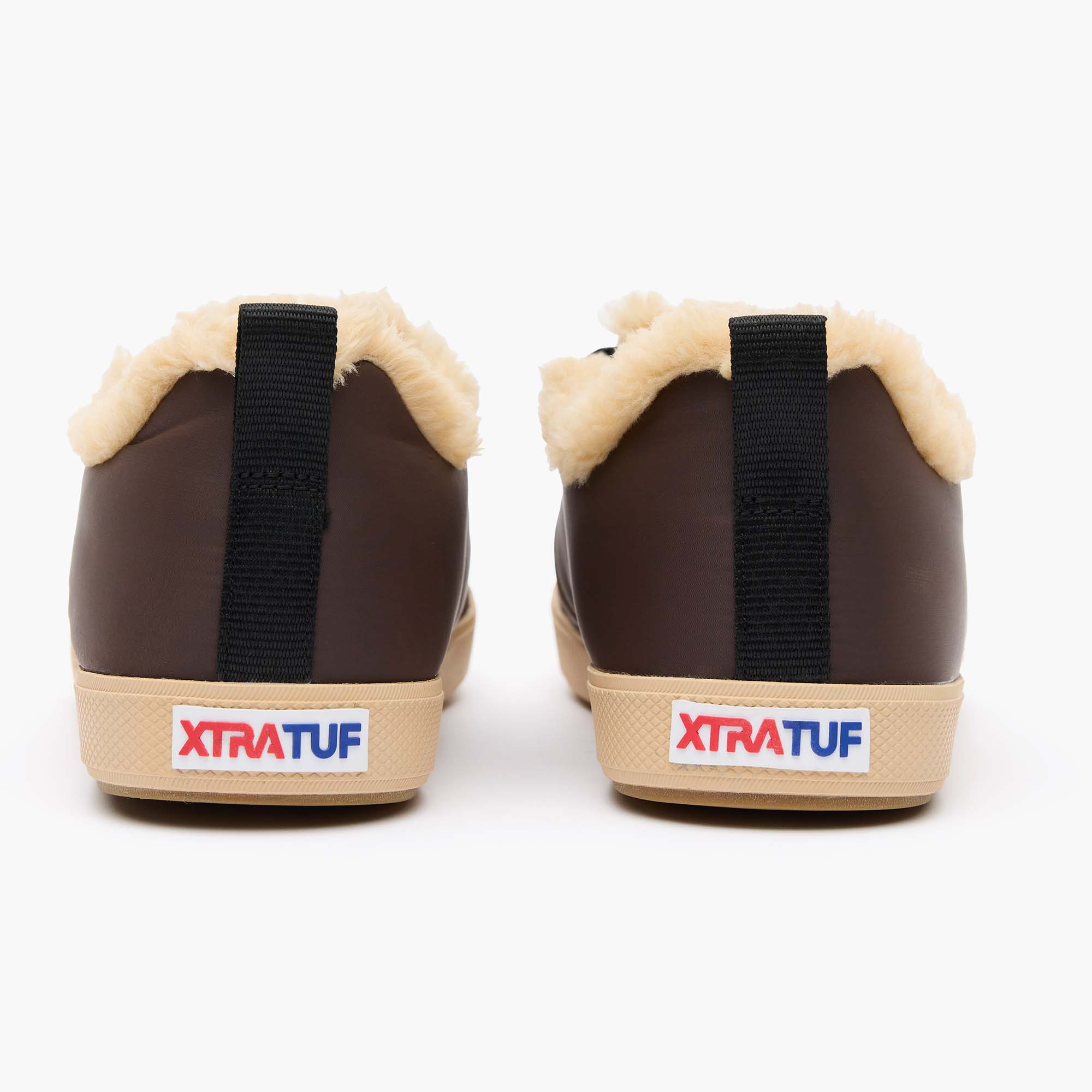 Brown Unisex Nylon Homer II Slip On Back View.