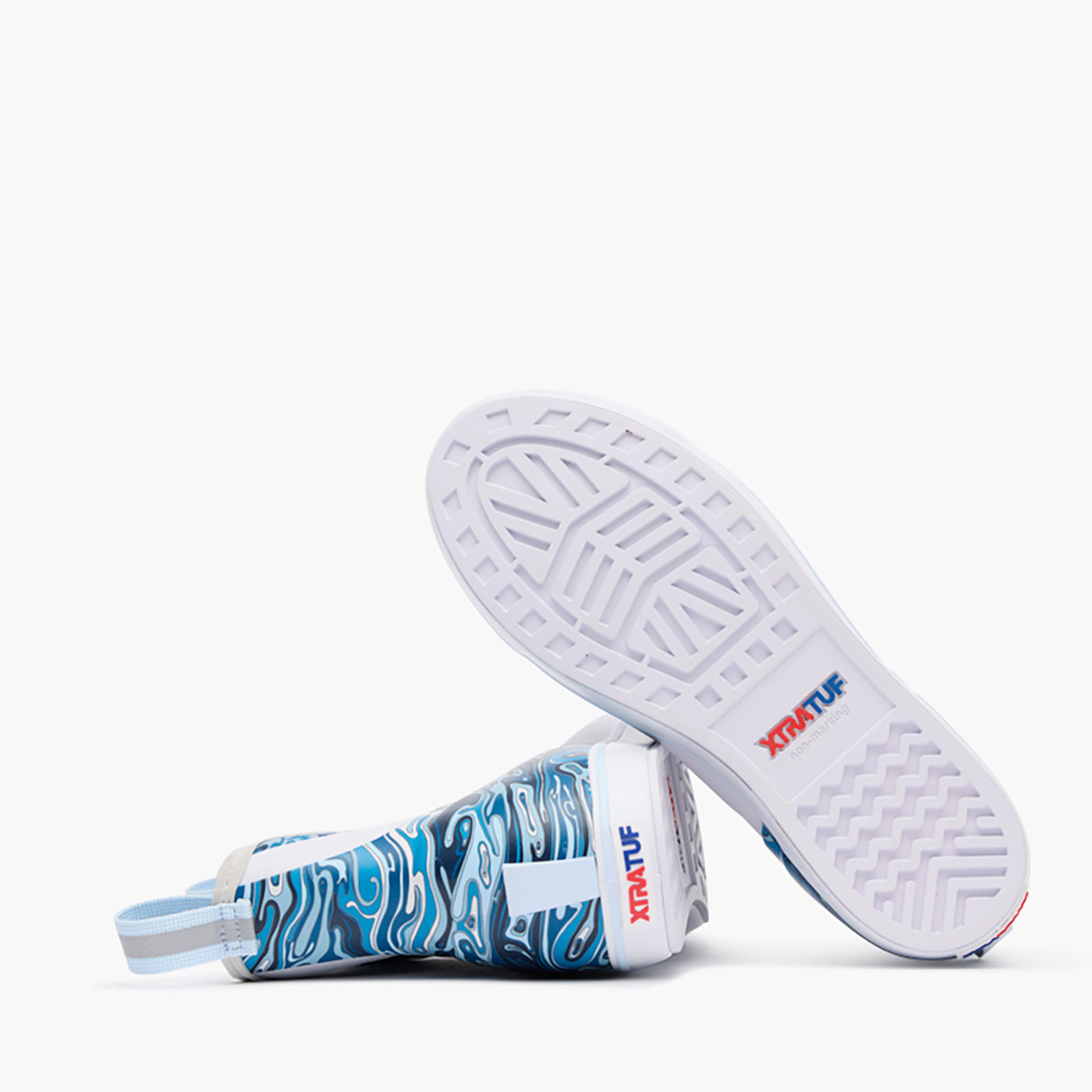 White / Fishe Waters Women's Fishe®Wear Ankle Deck Boot Outsole.