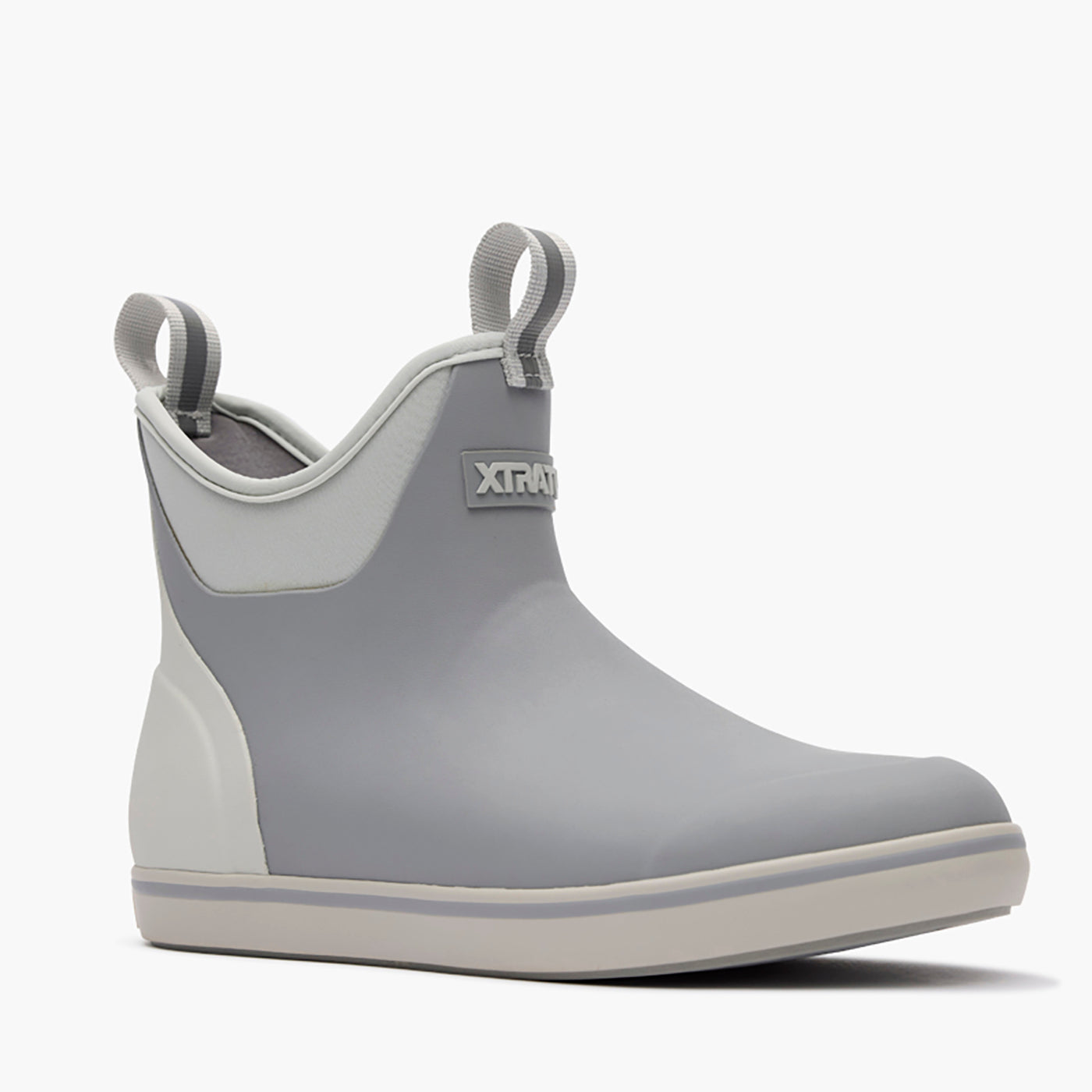 Stingray Grey Women's Ankle Deck Boot Main View.