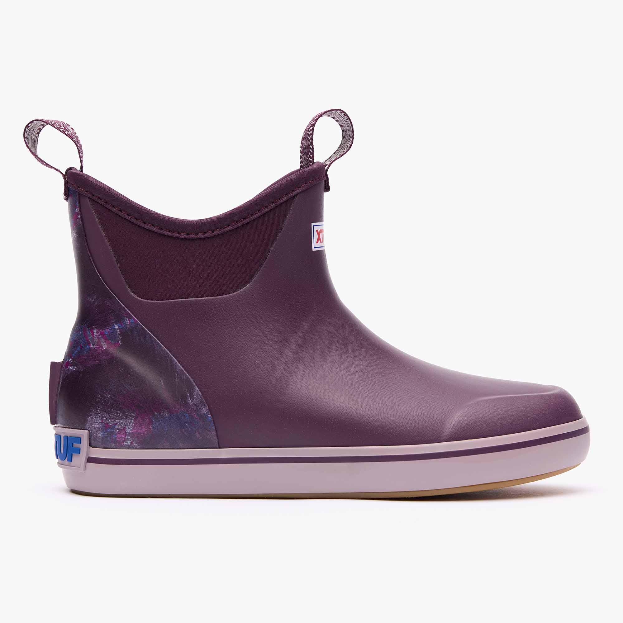 Gray Women's Trolling Pack Fleece Lined Ankle Deck Boot Profile.