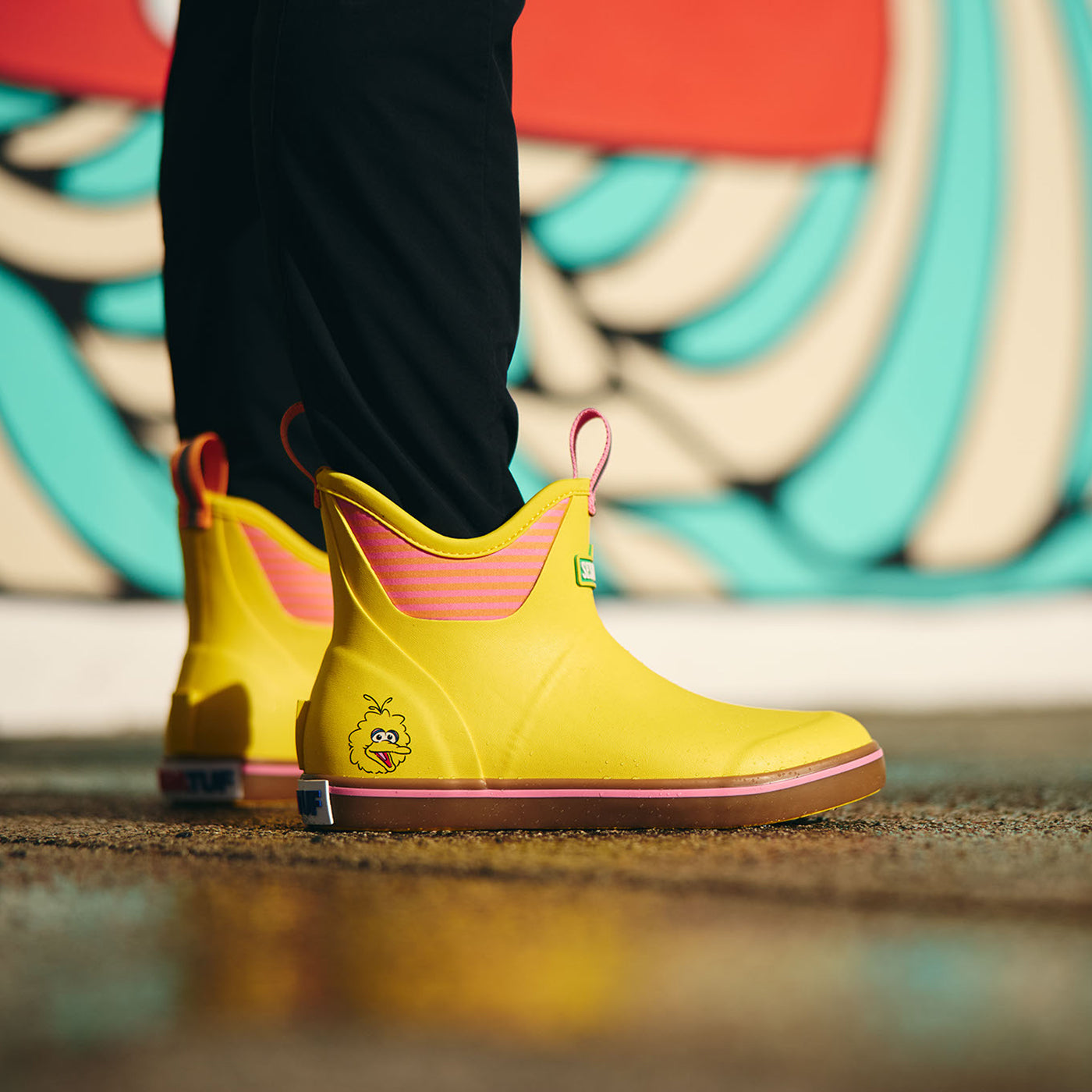 Gray Sesame Street Women’s Ankle Deck Boot Alternate View.