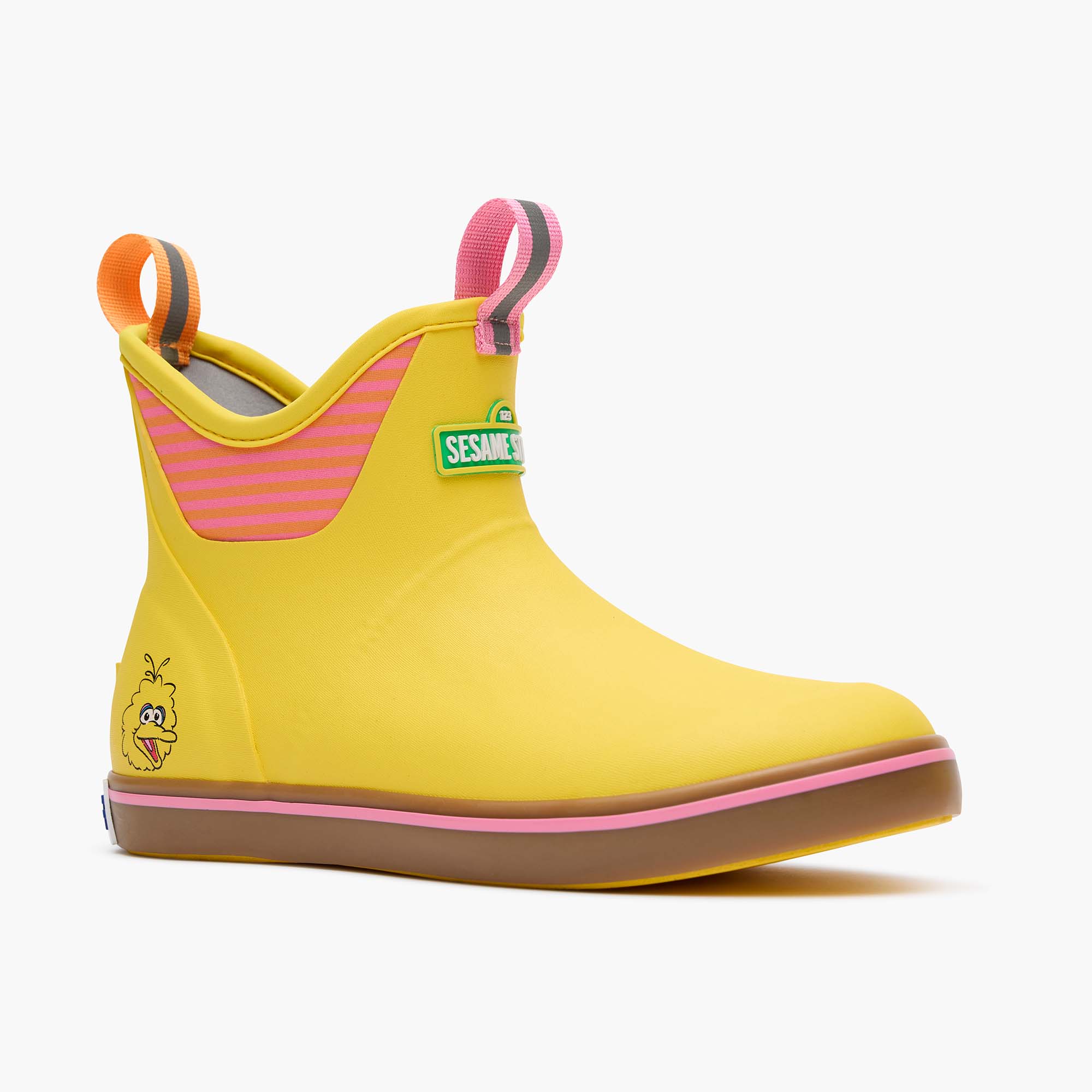 Gray Sesame Street Women’s Ankle Deck Boot Main View.
