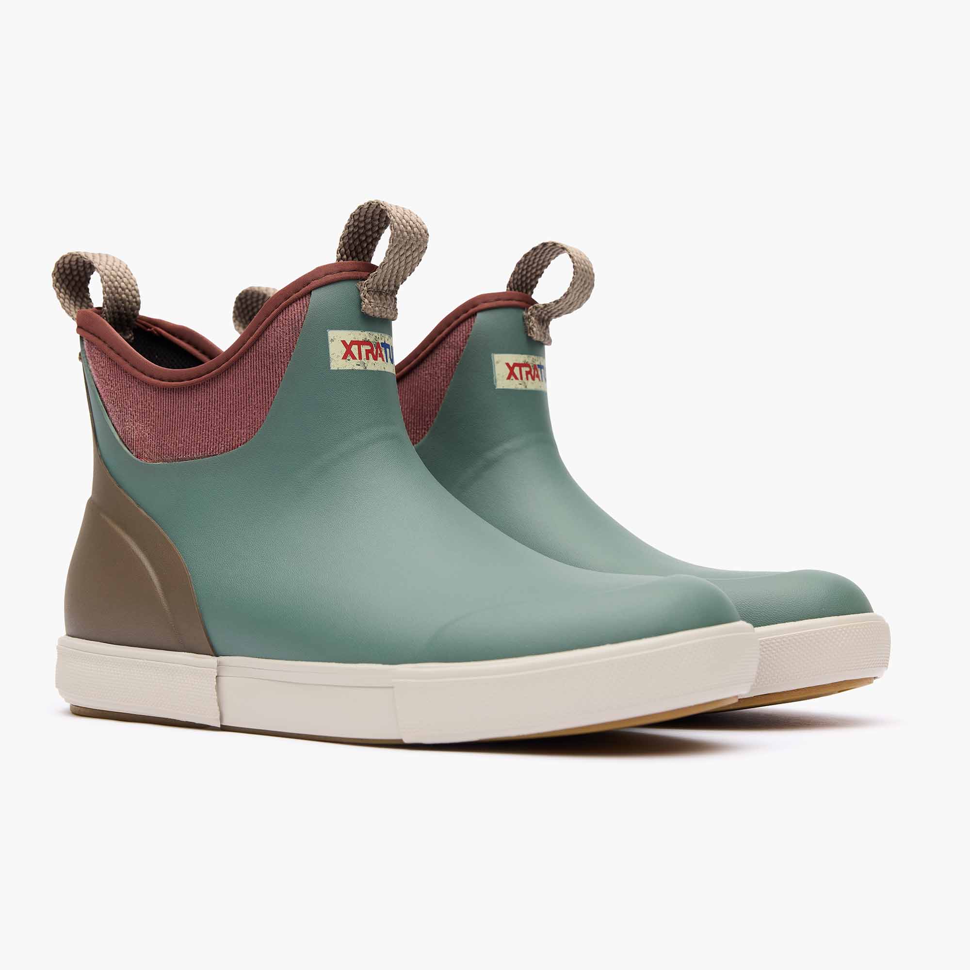 Green Women's Vintage Ankle Deck Boot Main 2.
