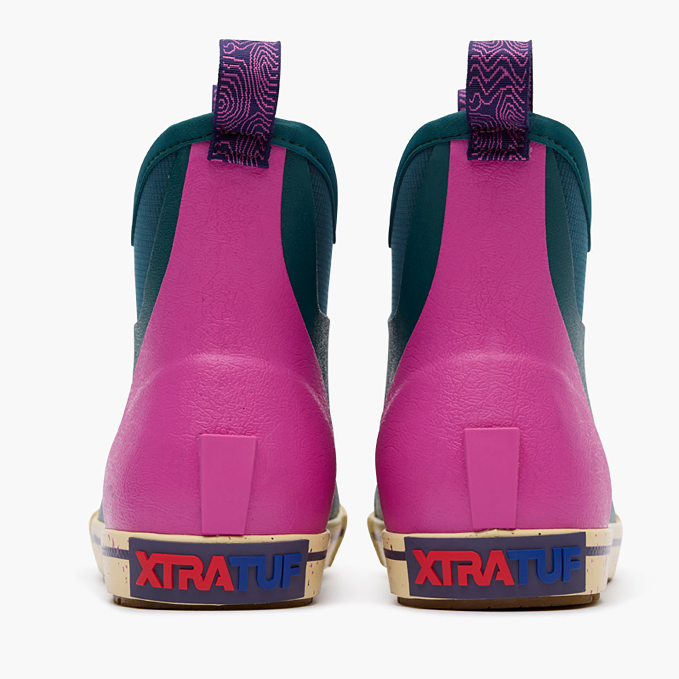Transformative Teal Women's Camp Ankle Deck Boot Pair View.