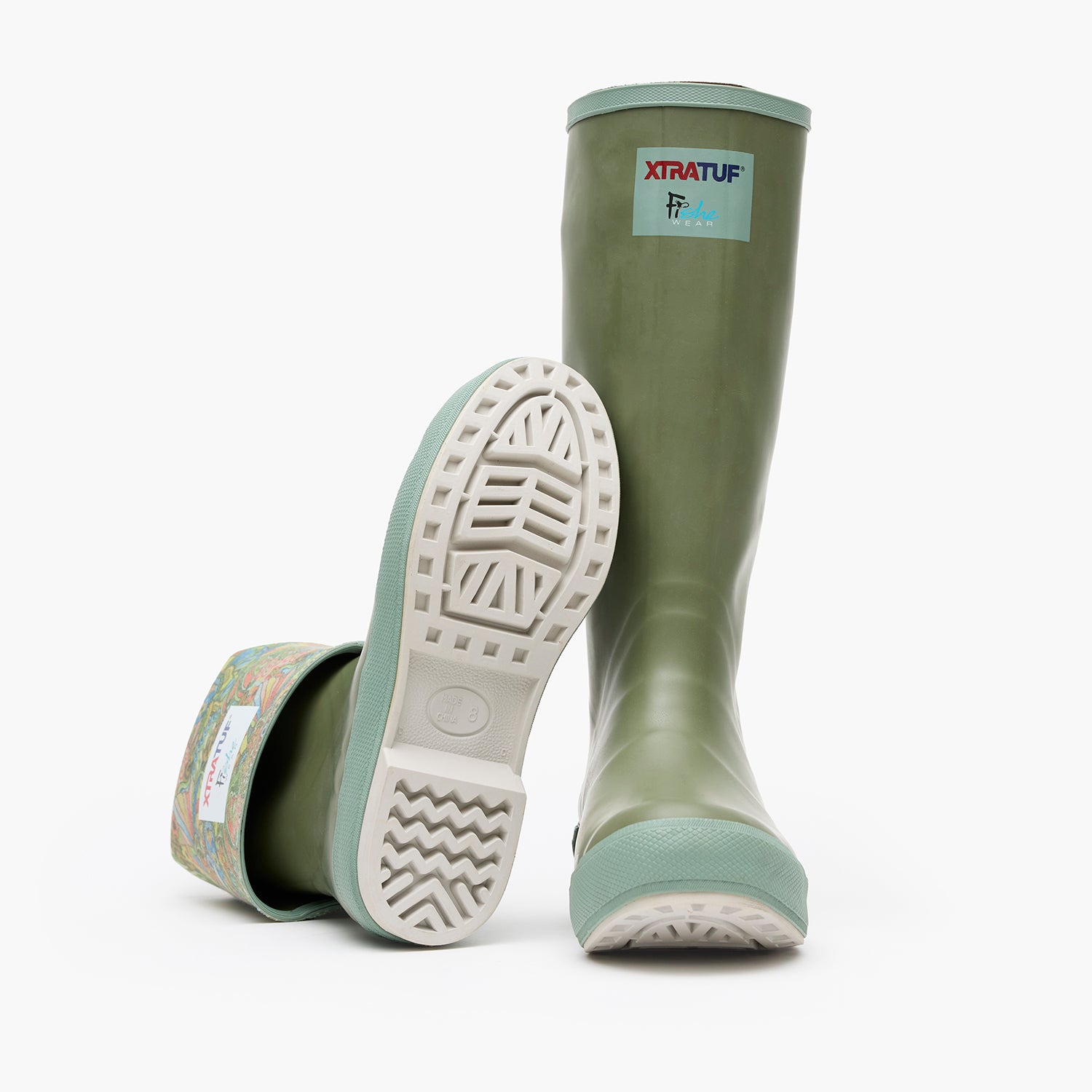 Legacy Grey Boho Bass Women's Fishe®Wear 15" Legacy Boot Outsole.