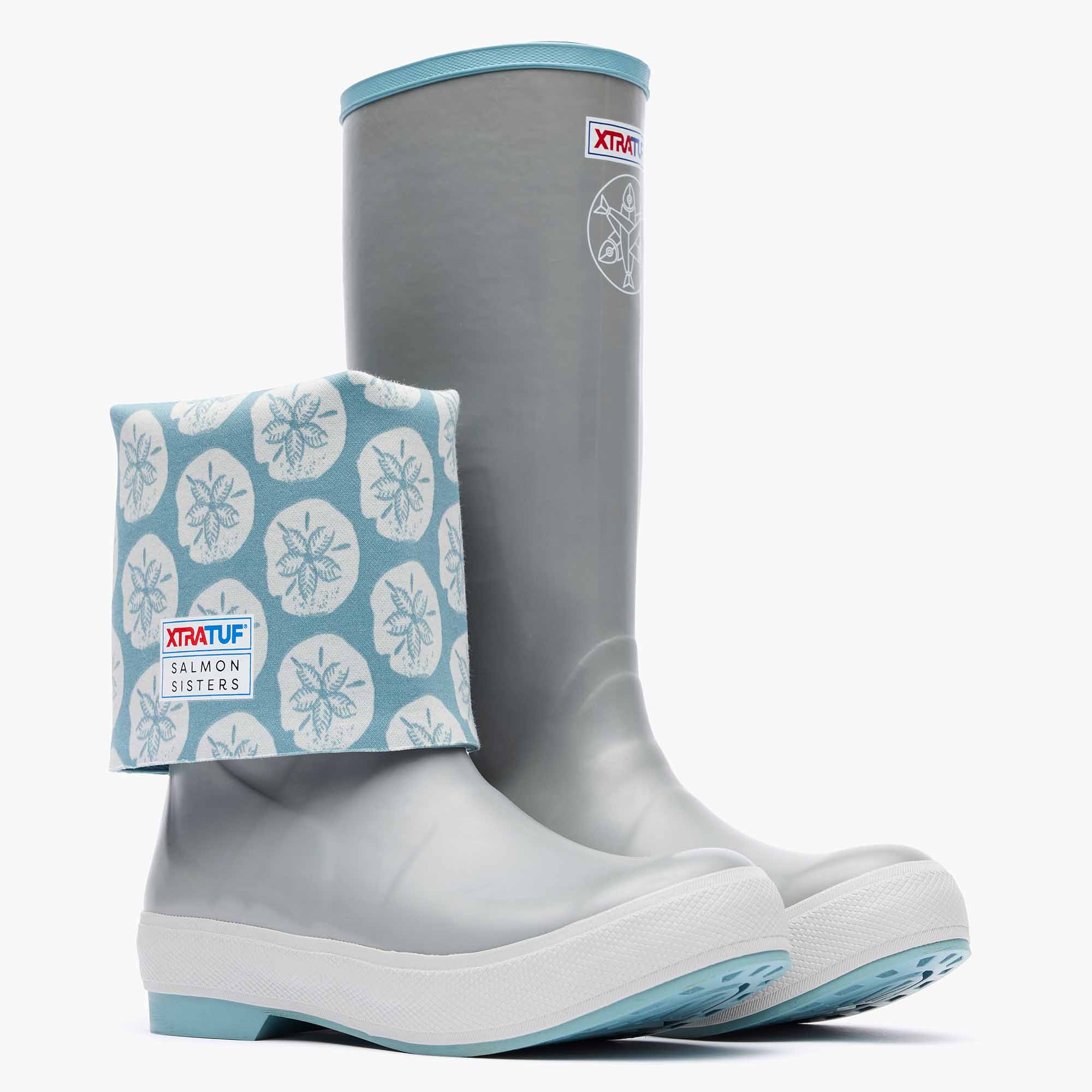 Sand Dollar Print Women's Salmon Sisters 15" Legacy Boot Main View.