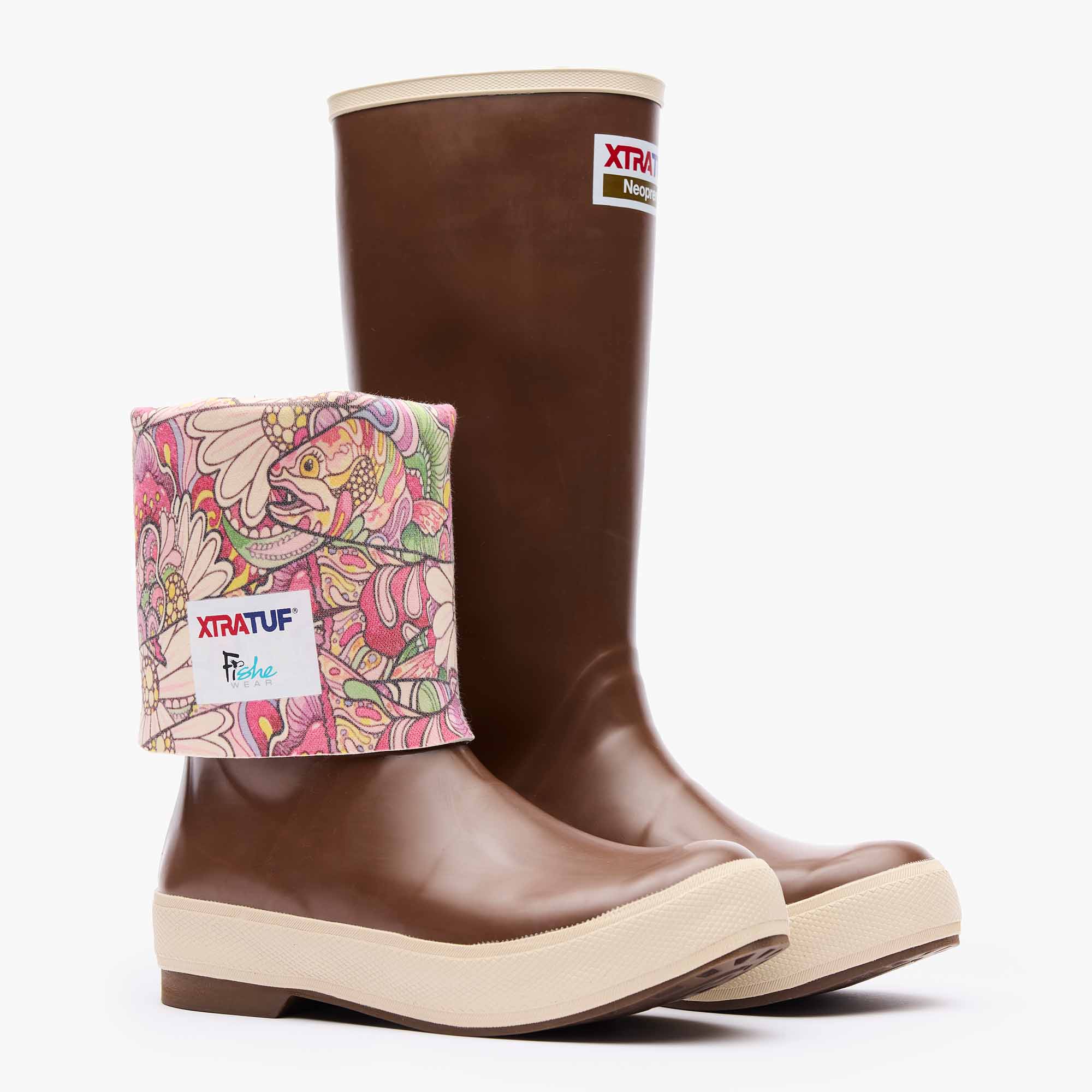 Brown Redtro Salm Women's Fishe®Wear 15" Legacy Boot Main View.