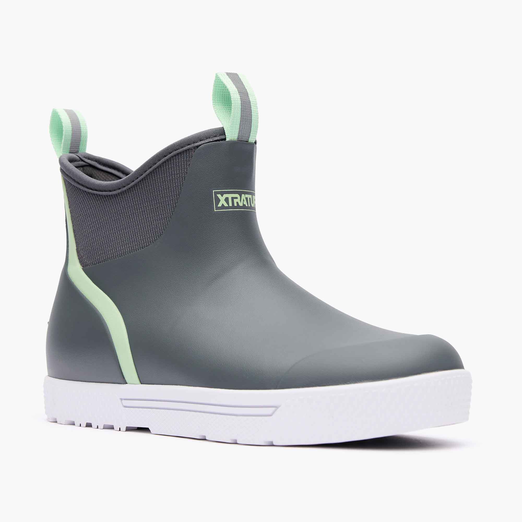 Grey Women's Wheelhouse Ankle Deck Boot Main View.