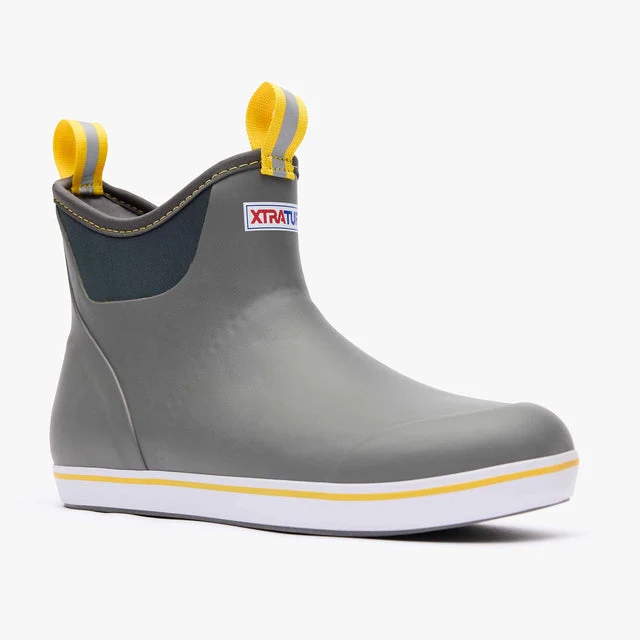 Grey Men's Ankle Deck Boot