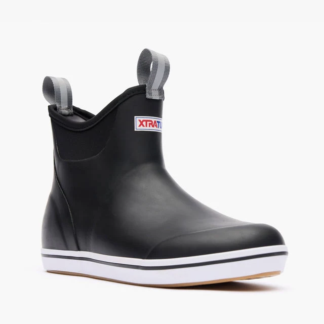 Black Men's Ankle Deck Boot