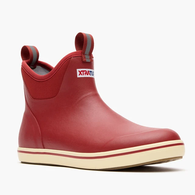 Rust Red Men's Ankle Deck Boot