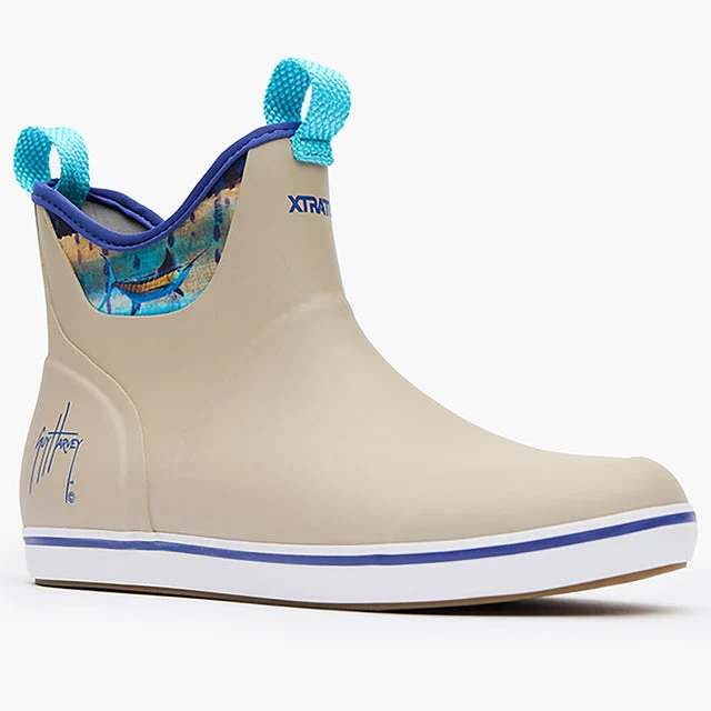 Taupe Men's Ankle Deck Boot Guy Harvey