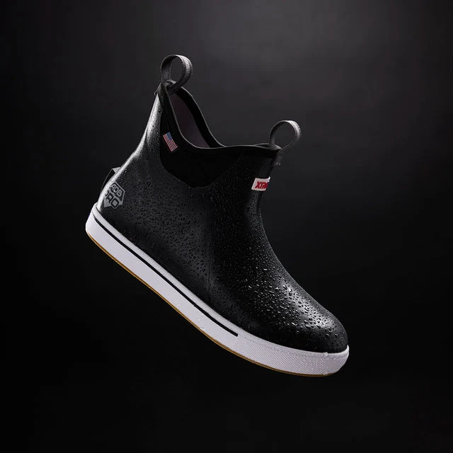 Black Men's Ankle Deck Boot Pro