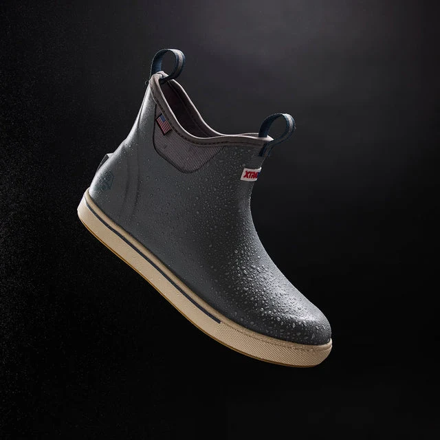 Grey Men's Ankle Deck Boot Pro