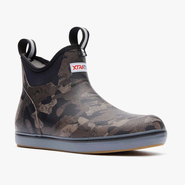 Camouflage Women's Black Camo Ankle Deck Boot