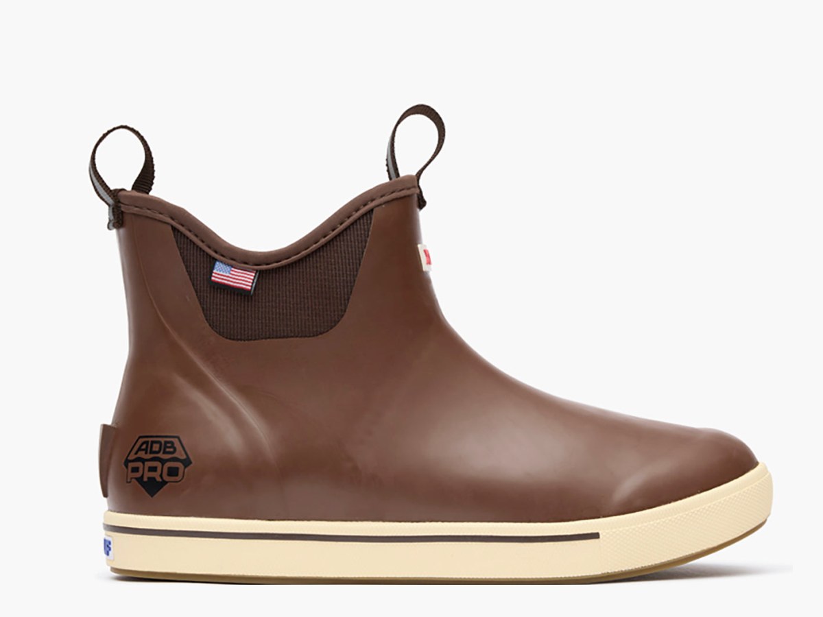 Brown XTRATUF Ankle Deck Boot Pro side-profile product thumbnail.