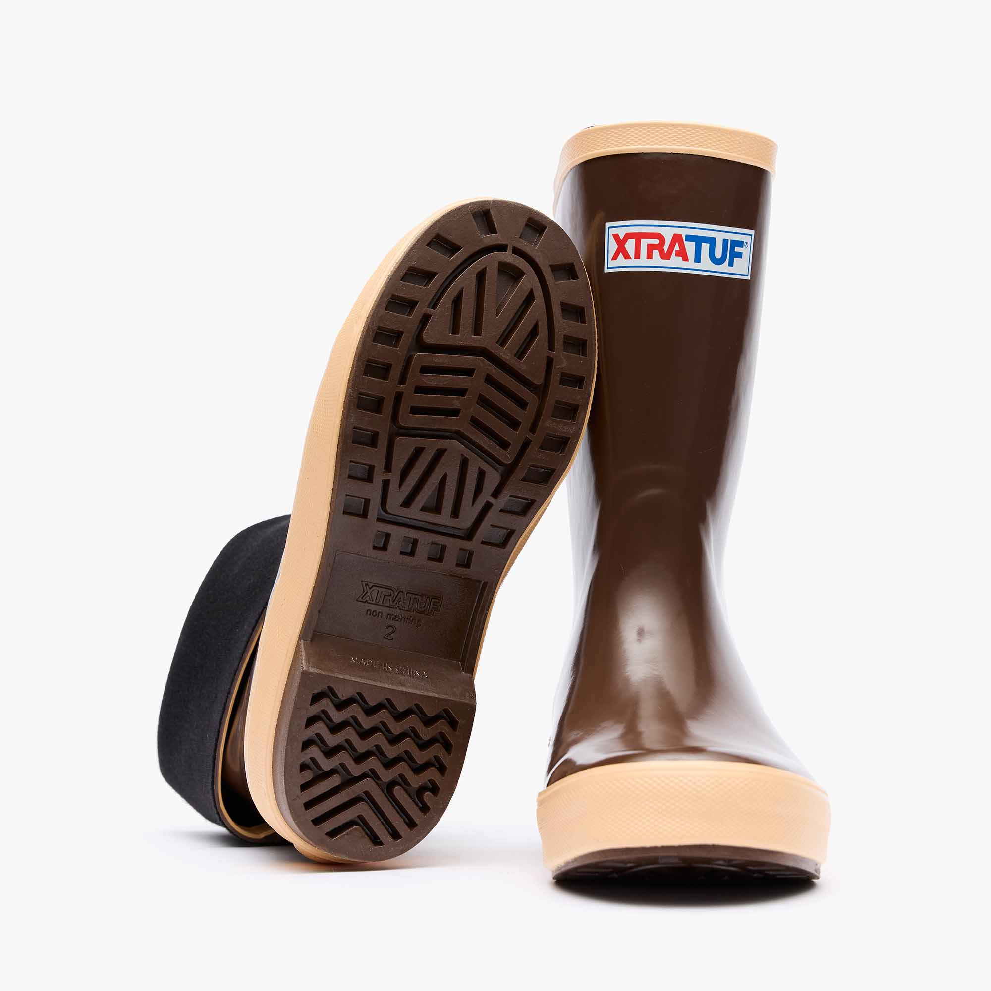 Brown Big Kids 8" Legacy Boot Outsole.