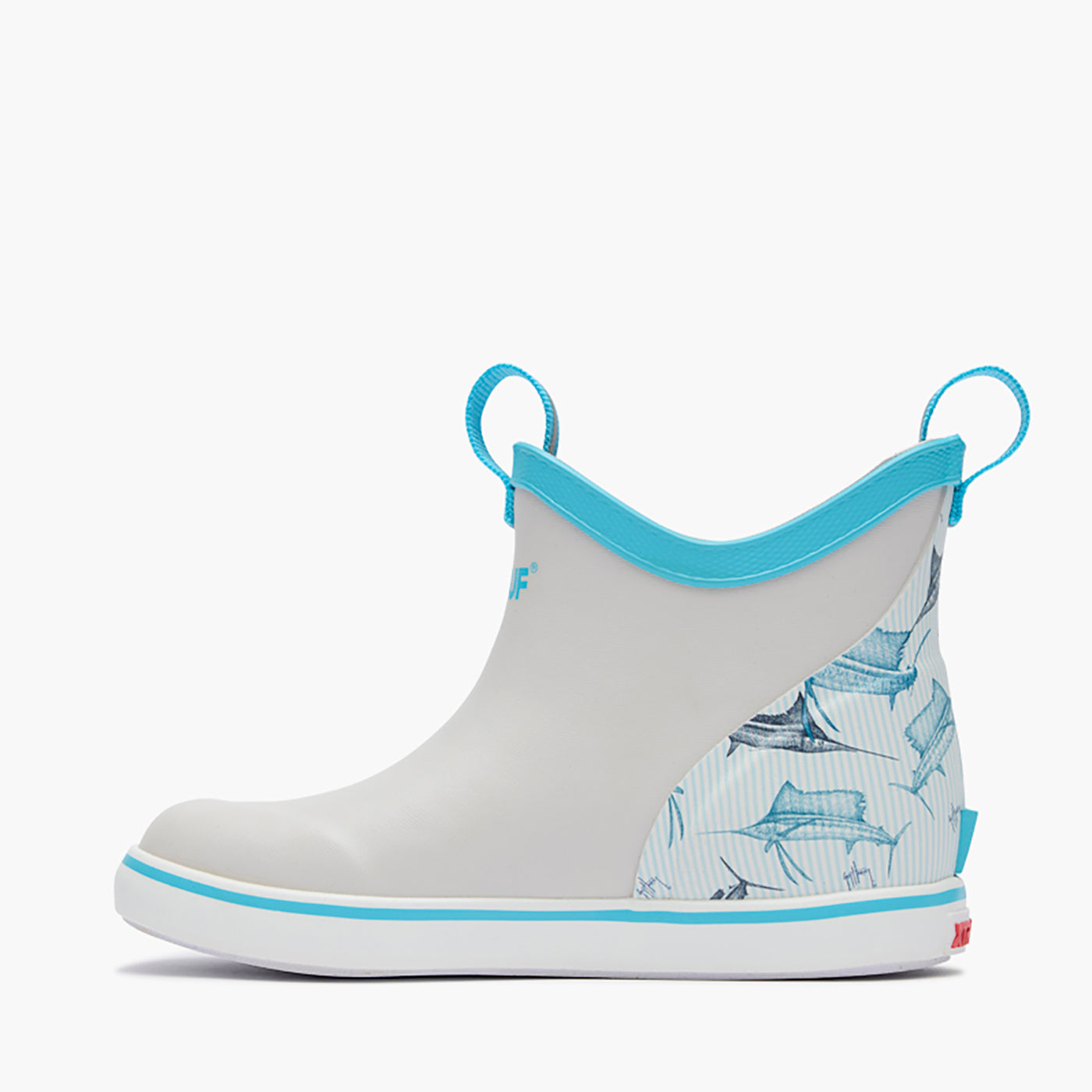 Cloud / Sailfish Stripe Kids' Ankle Deck Boot Guy Harvey Profile 2.