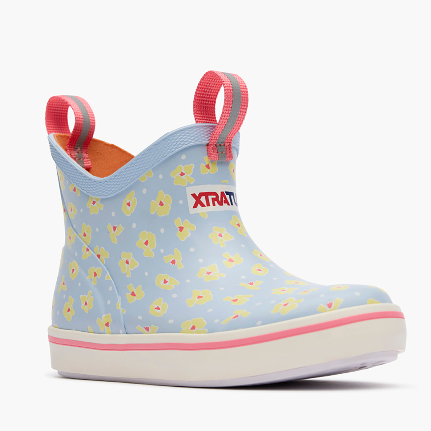 Skyway Floral Kids' Ankle Deck Boot Main View.