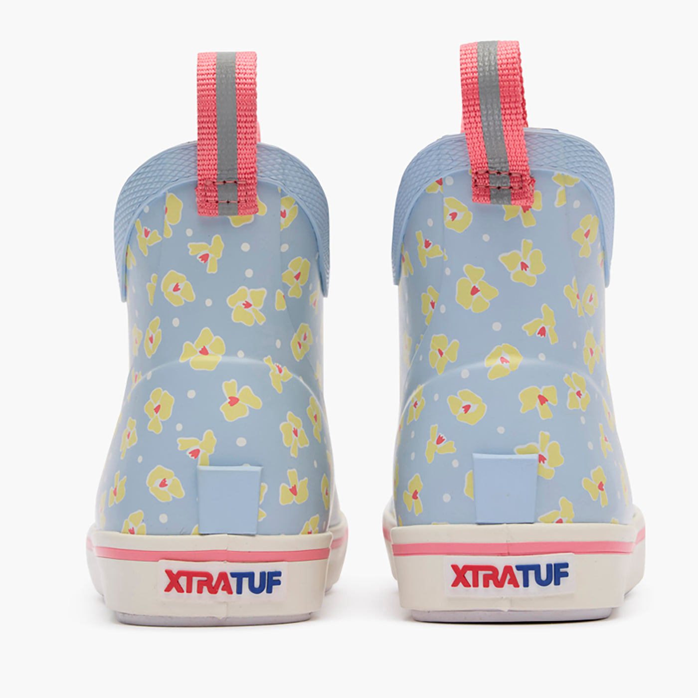 Skyway Floral Kids' Ankle Deck Boot Pair View.