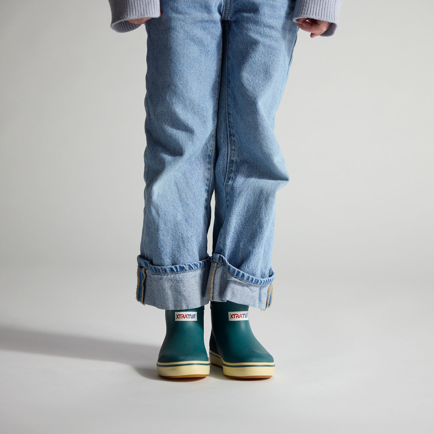 Transformative Teal Kids' Ankle Deck Boot Main View.