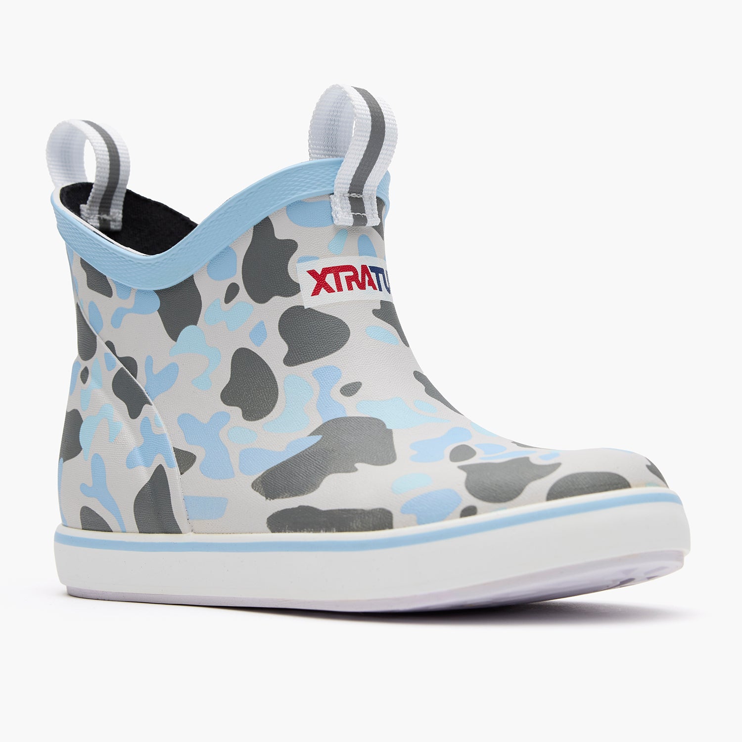 Ice Duck Camo Kids' Ankle Deck Boot Main View.