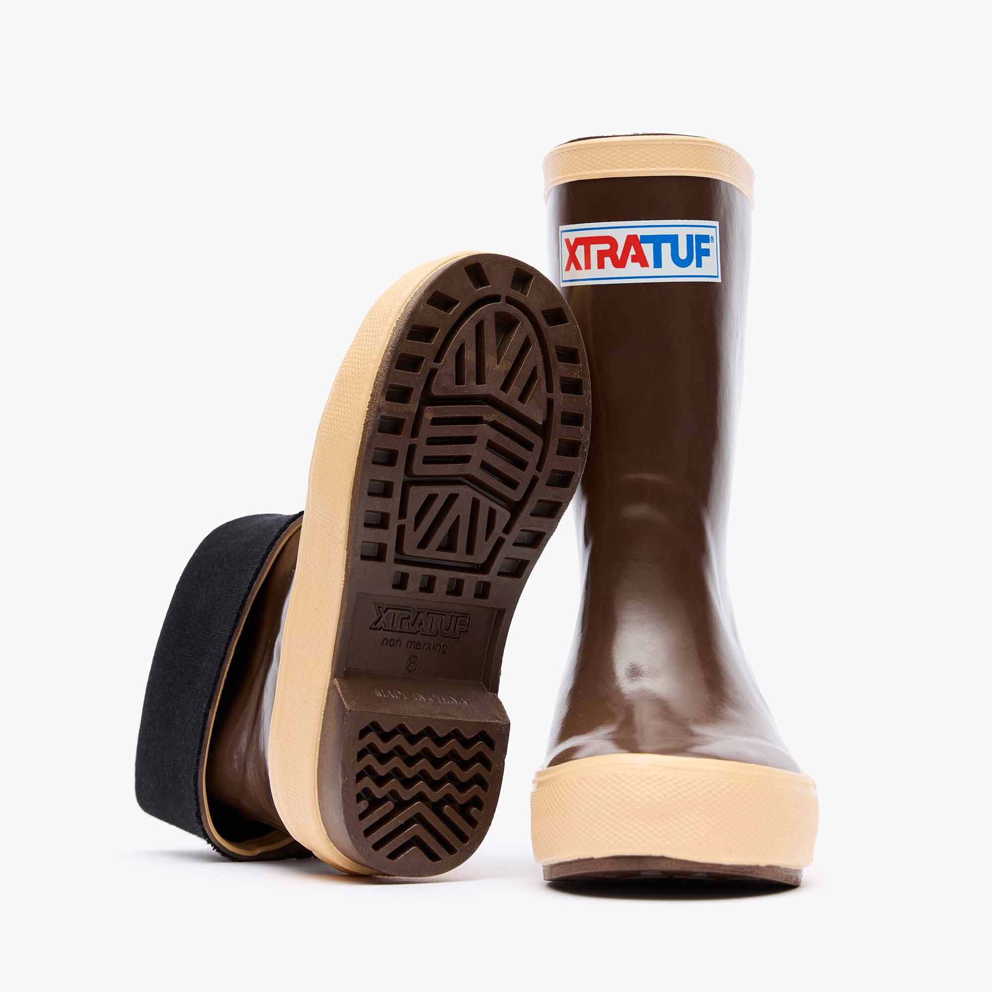 Brown Little Kids 8" Legacy Boot Outsole.