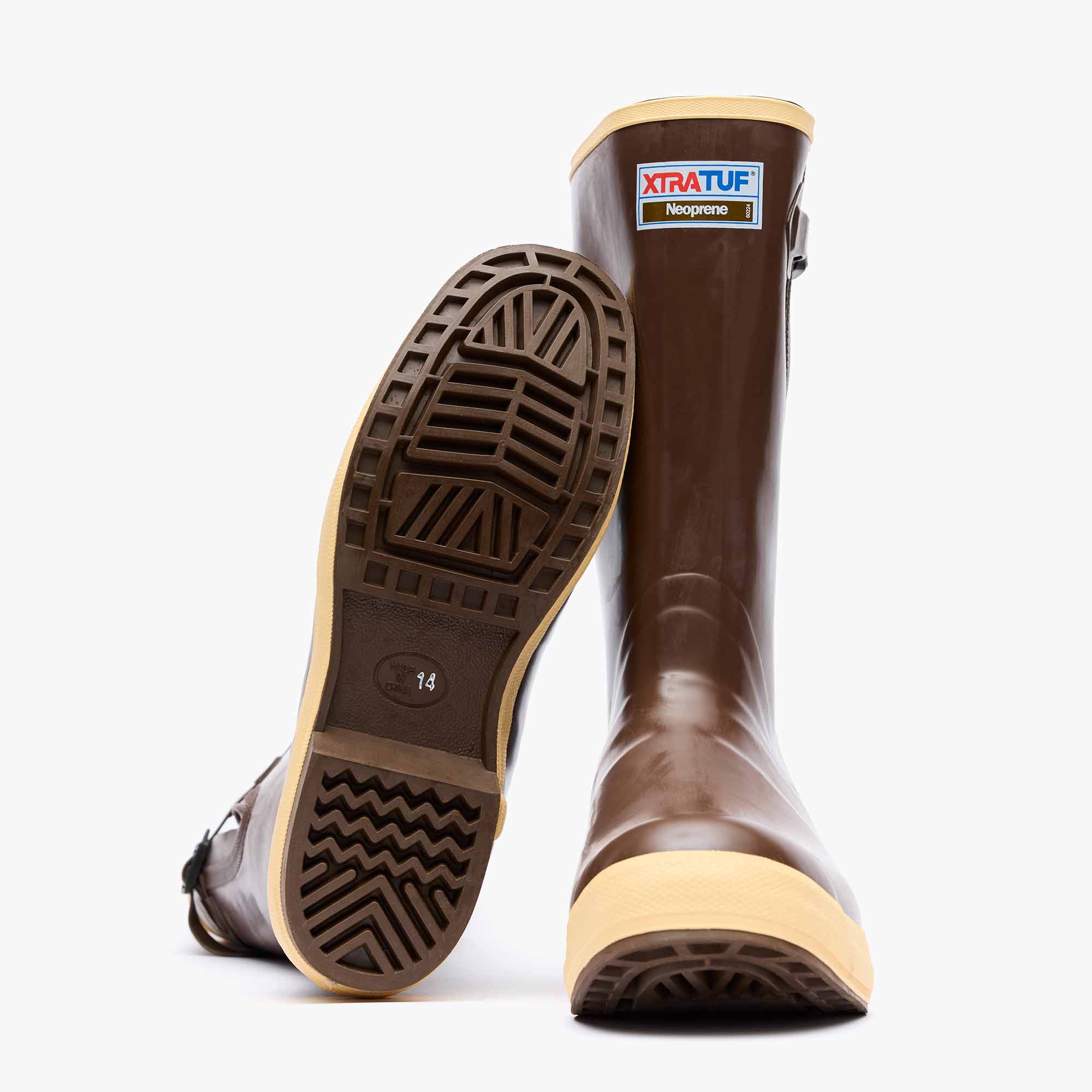 Gray Men's 15" Wide Calf Legacy Boot Outsole.