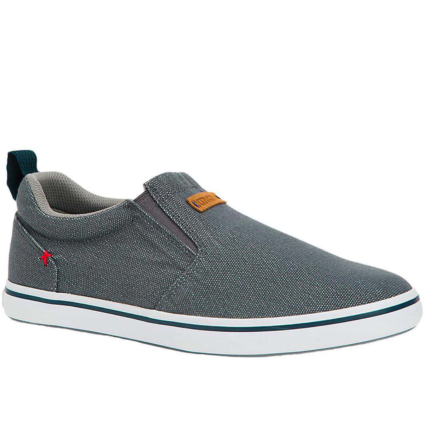 Grey Men's ECO Sharkbyte Deck Shoe Main View.