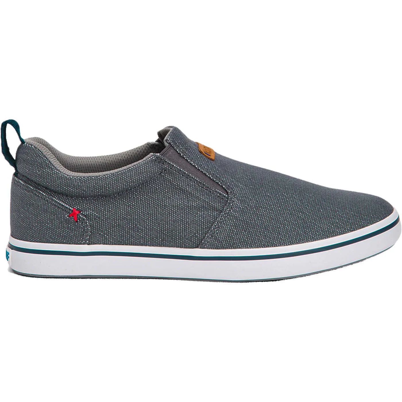 Grey Men's ECO Sharkbyte Deck Shoe Profile.