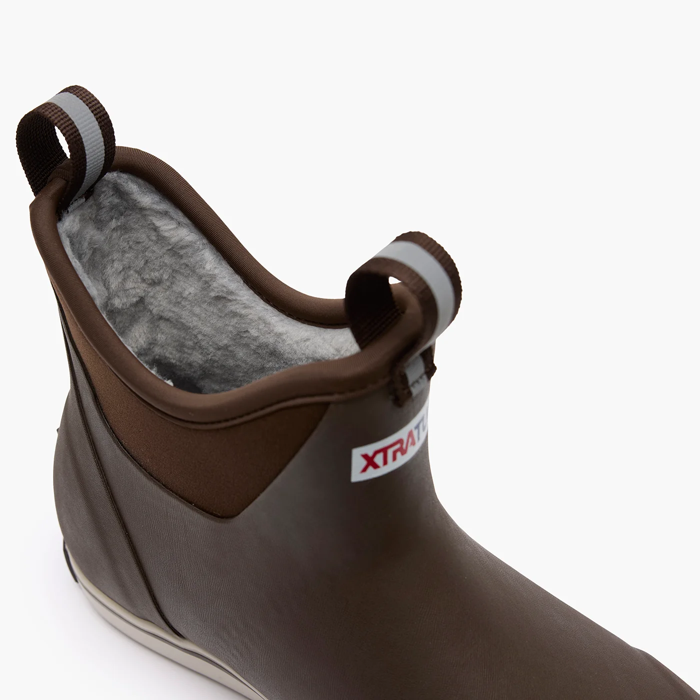 Brown Men's Fleece Lined Ankle Deck Boot Alternate 2.