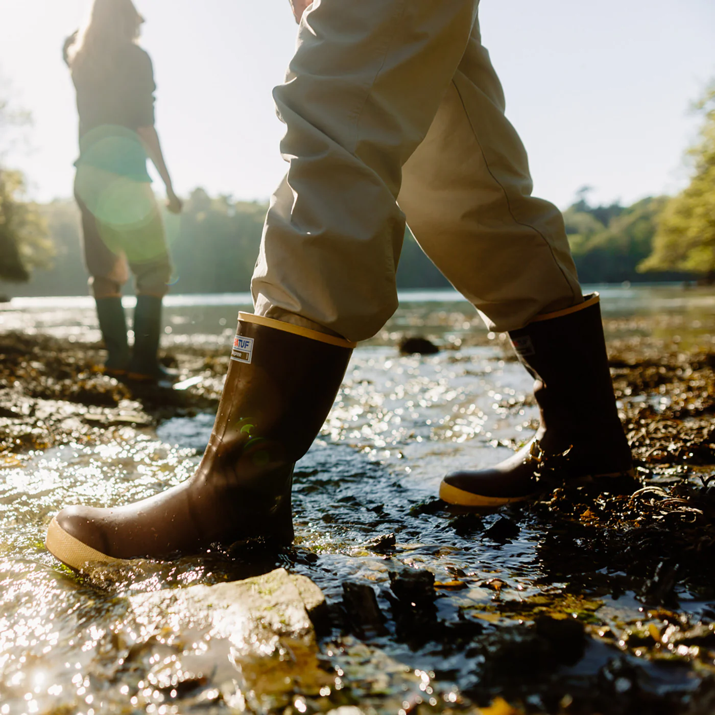 Gray Men's 12" Legacy Boot On-Foot View.