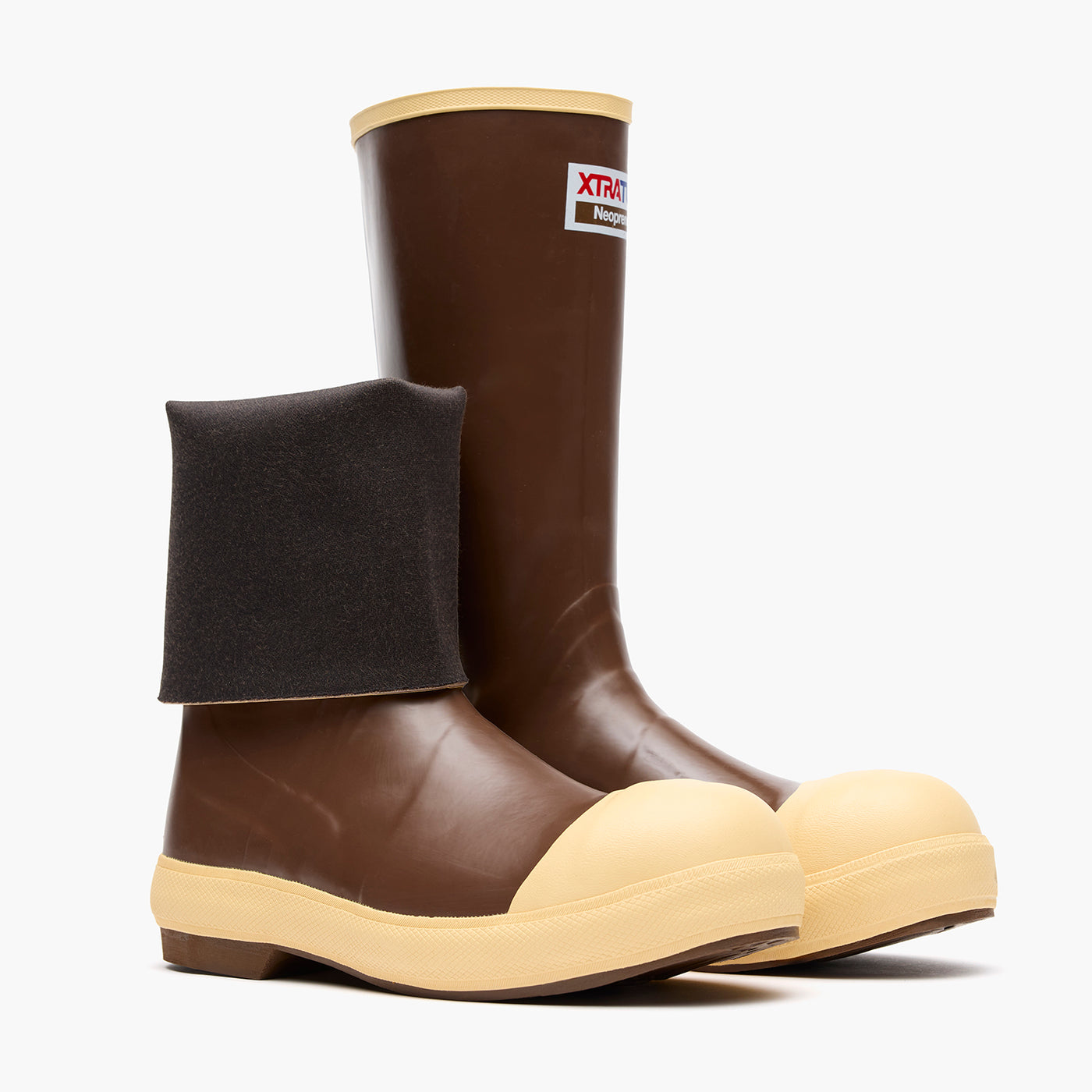Brown / Cream Men's 15" Comp Toe Legacy Boot Main View.