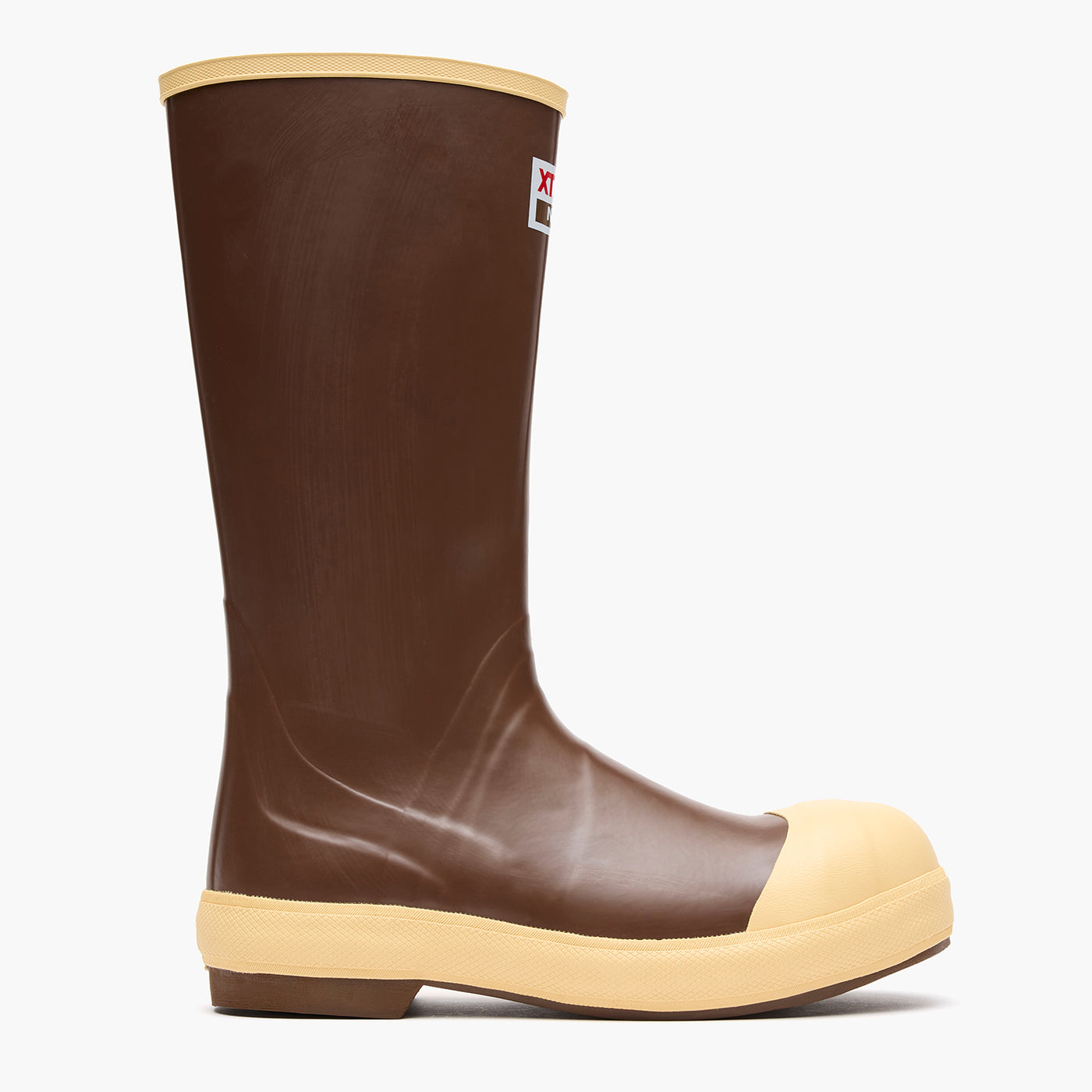 Brown / Cream Men's 15" Comp Toe Legacy Boot Profile.