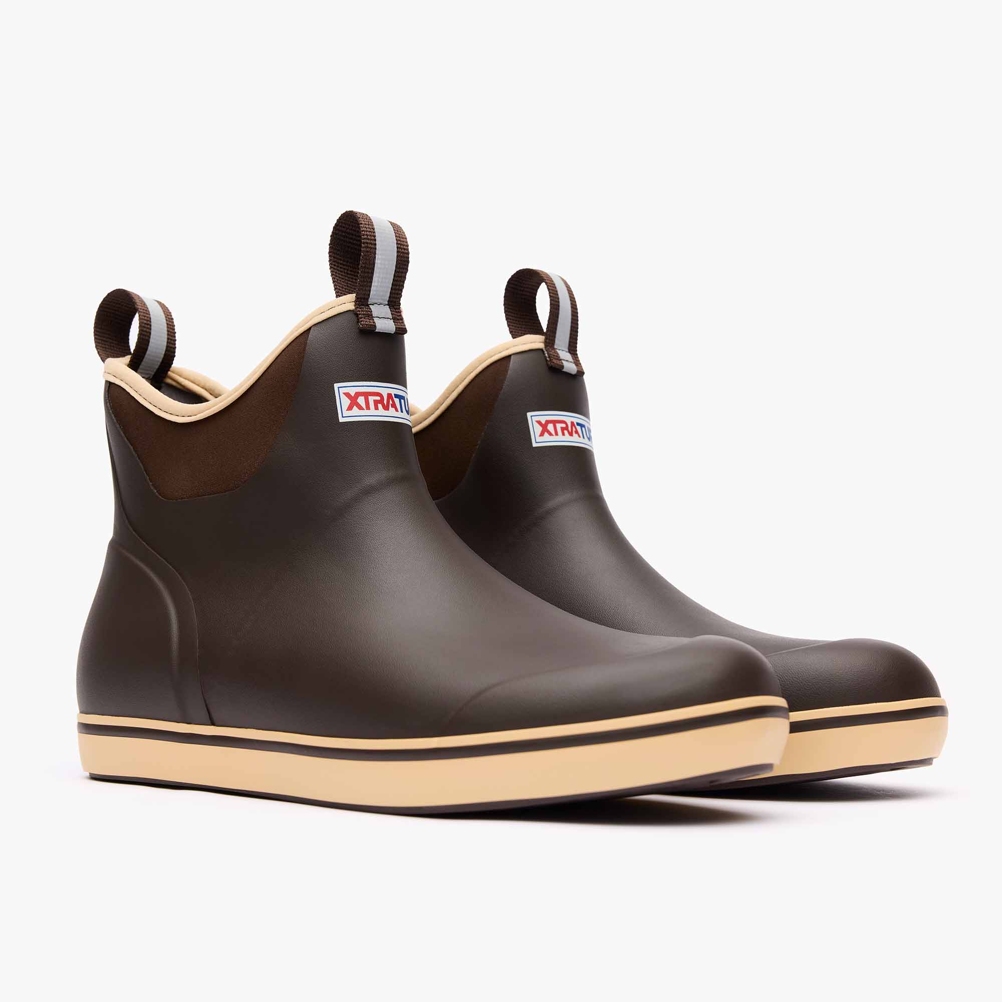 Chocolate Tan Men's Ankle Deck Boot Lifestyle 2.