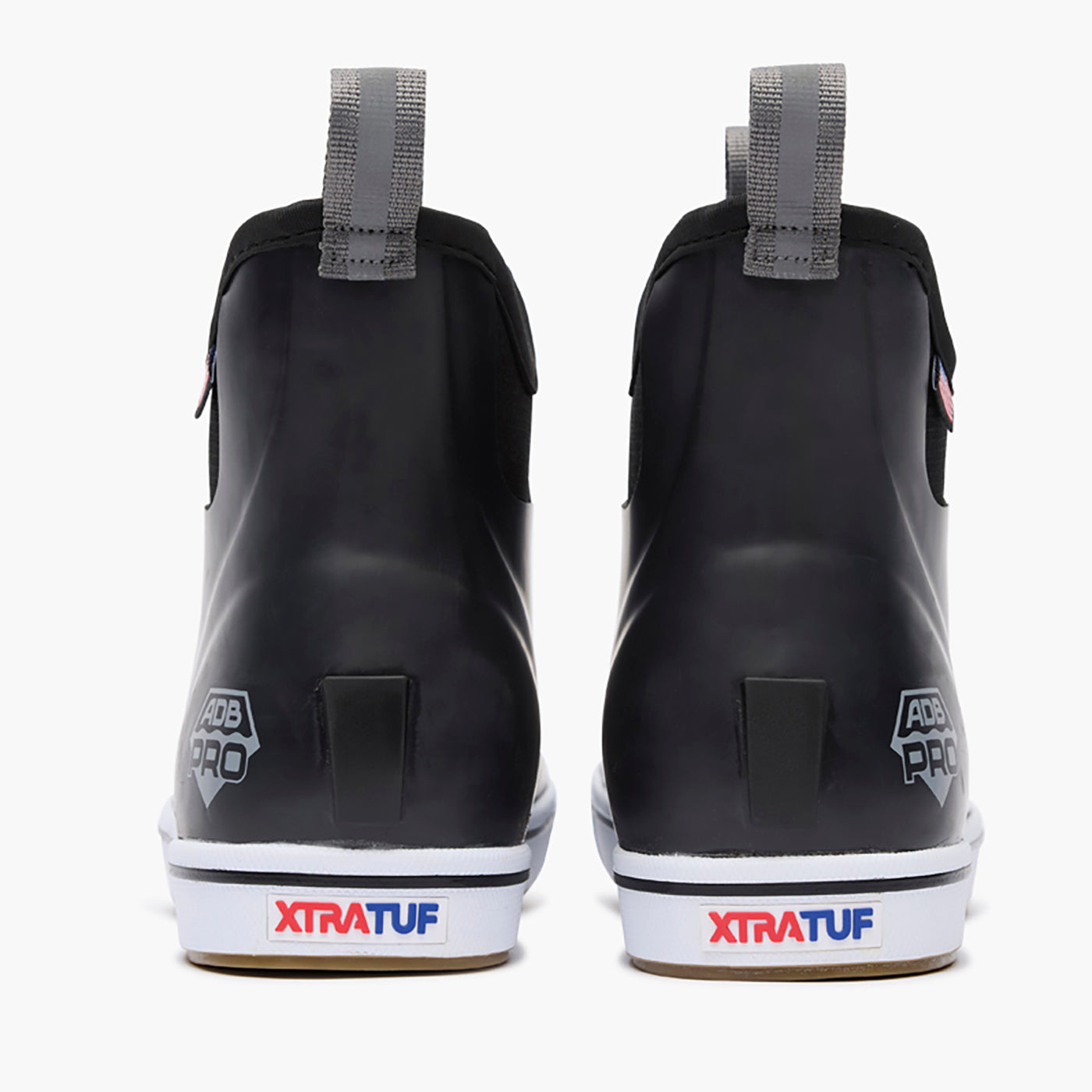 Black Men's Ankle Deck Boot Pro Pair View.