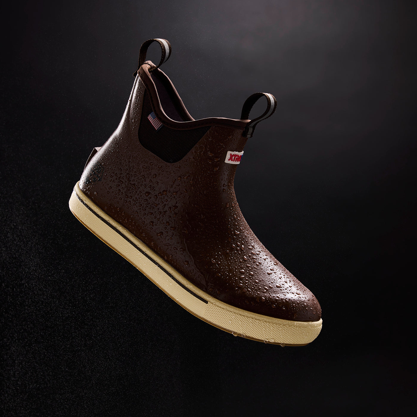 Brown Men's Ankle Deck Boot Pro Main View.