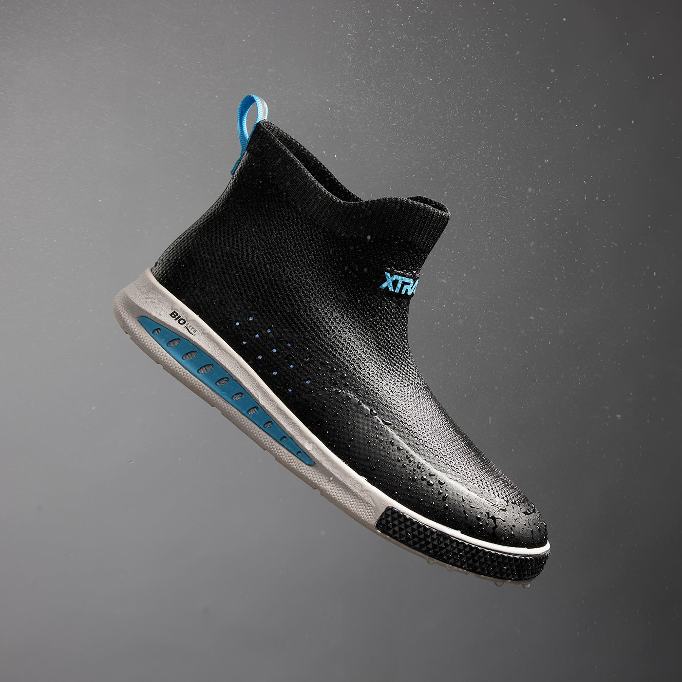 Black Men's Ankle Deck Boot Sport DriftTech Main View.