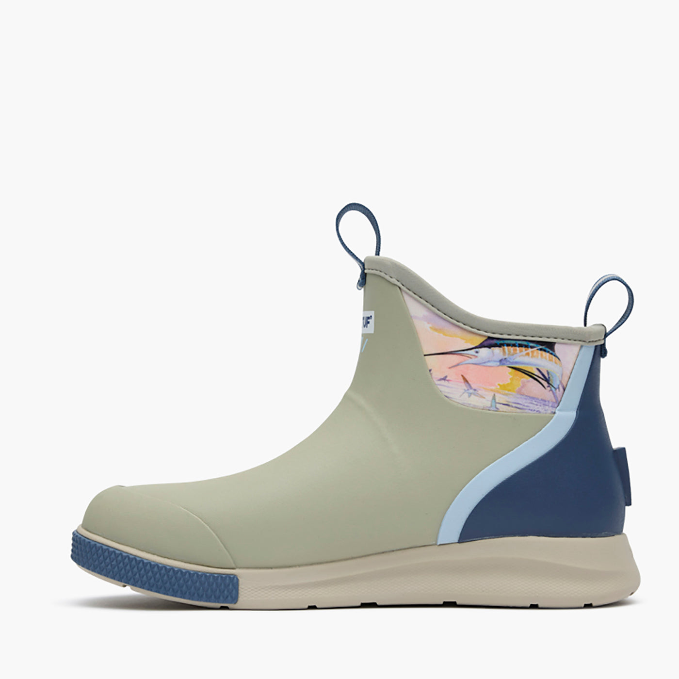 Stone / Sunset Sailfish Men's Ankle Deck Boot Sport Guy Harvey Profile 2.