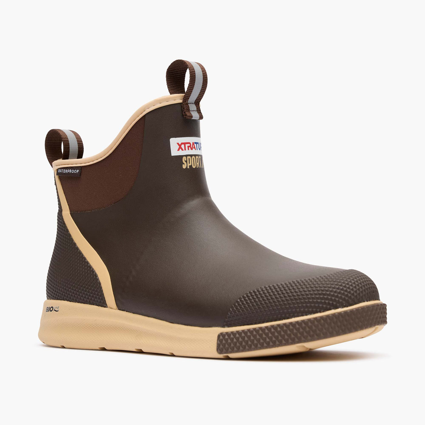 Brown Men's Ankle Deck Boot Sport Main View.