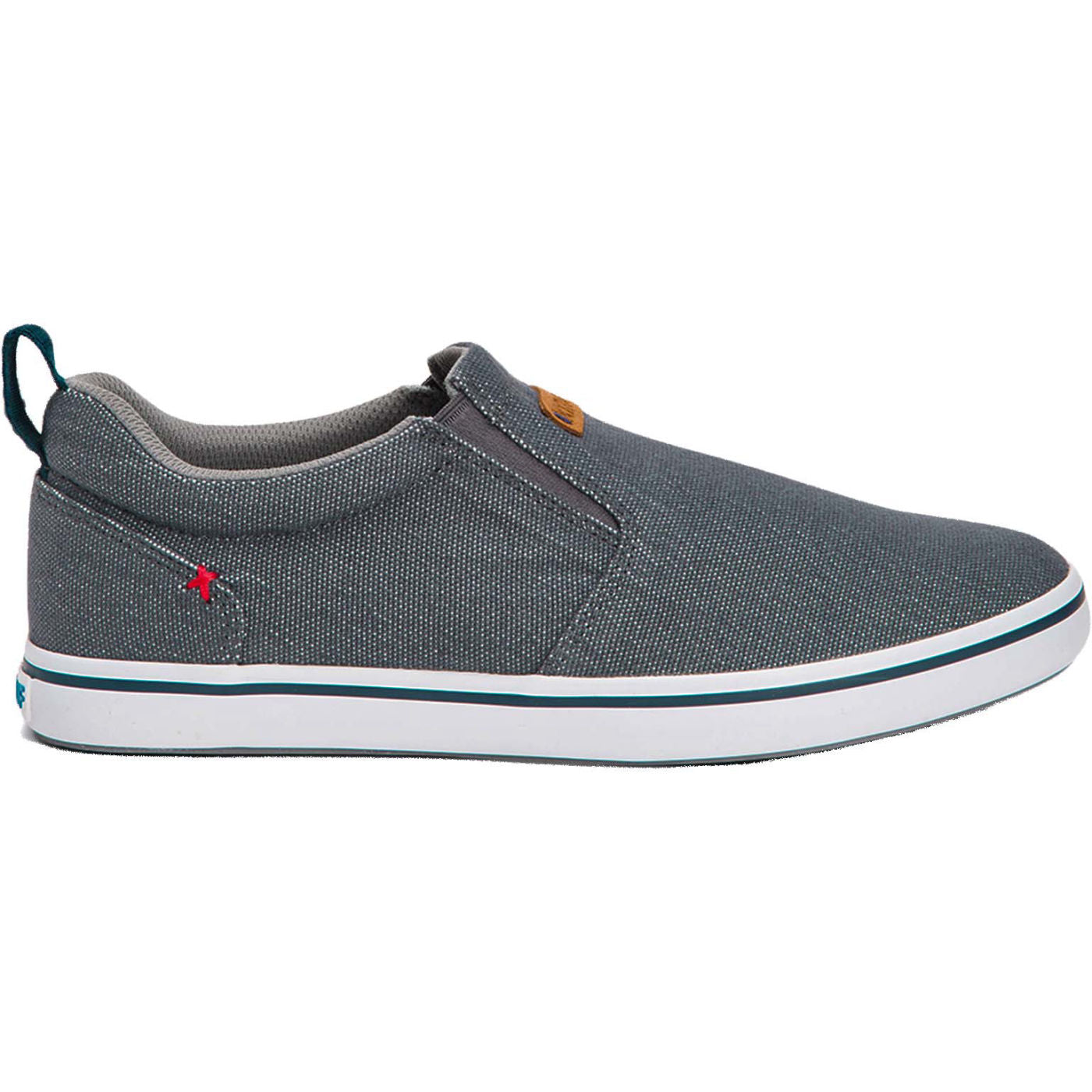 Grey Men's ECO Sharkbyte Deck Shoe Profile.