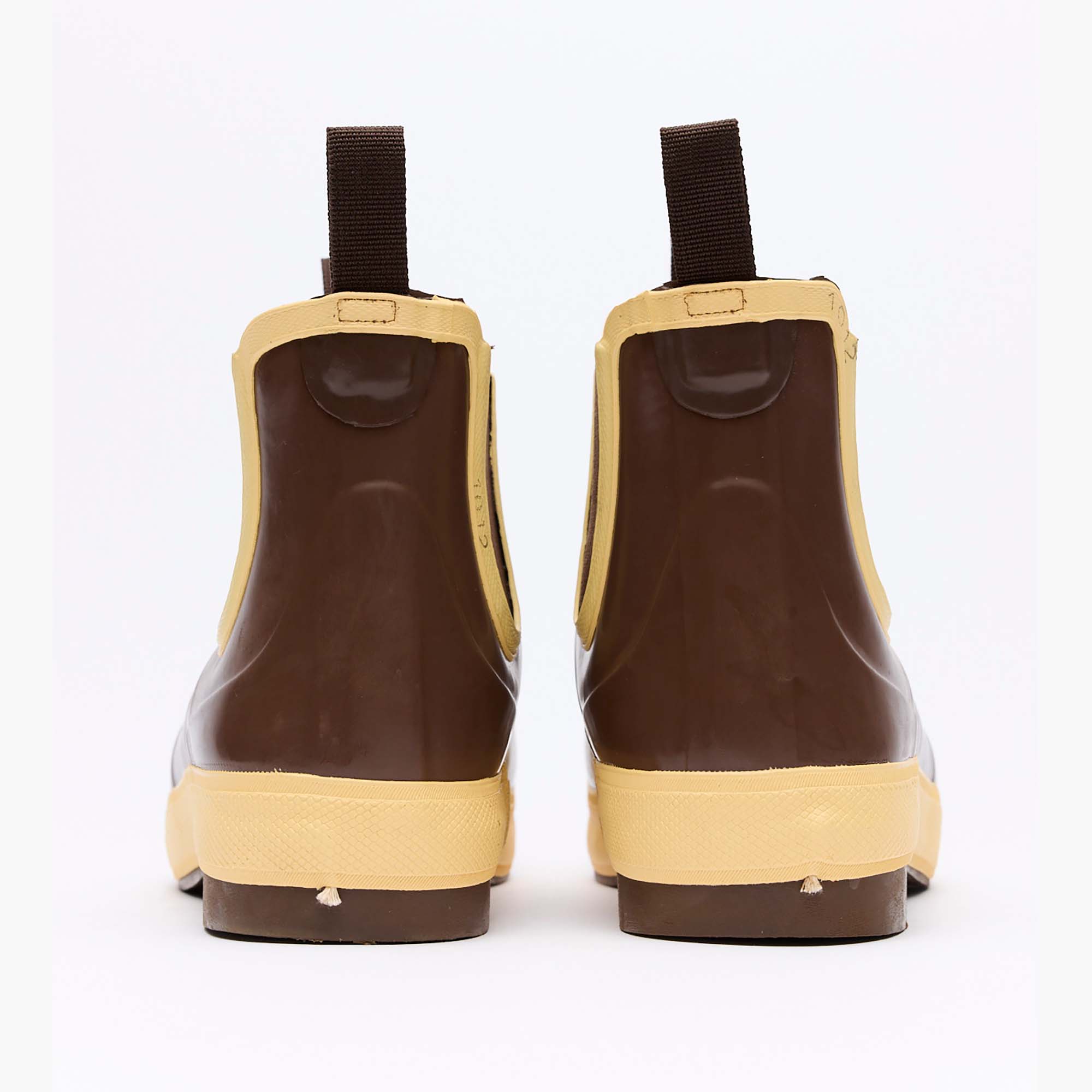 Navy Men's Legacy Ankle Deck Boot Back View.