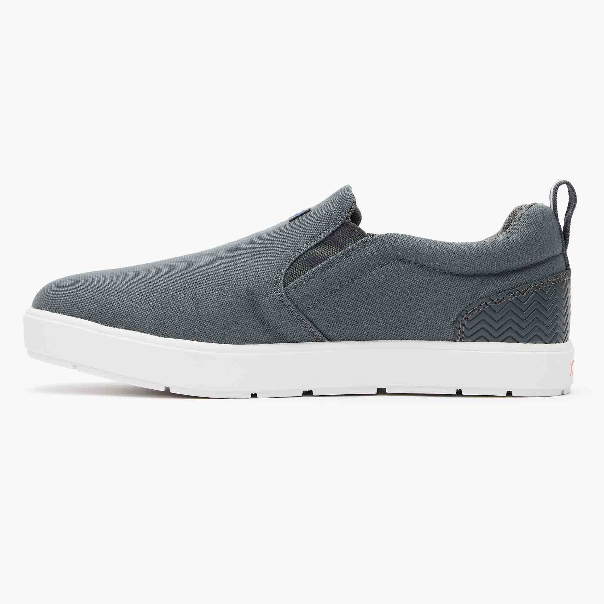 Grey Men's Sharkbyte 2.0 ECO Deck Shoe Instep View.